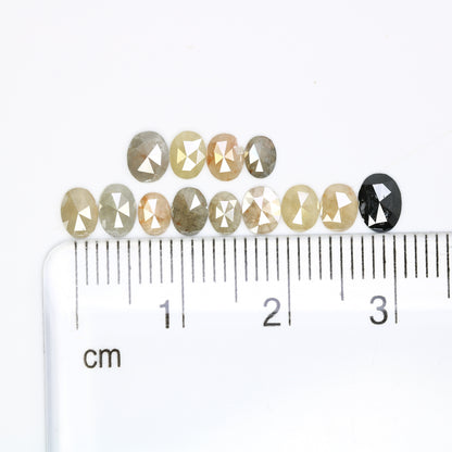 2.08 CT Loose Multi Color Oval Cut Natural 4.00 MM Diamond For Engagement Ring - JayKrishna Diamond