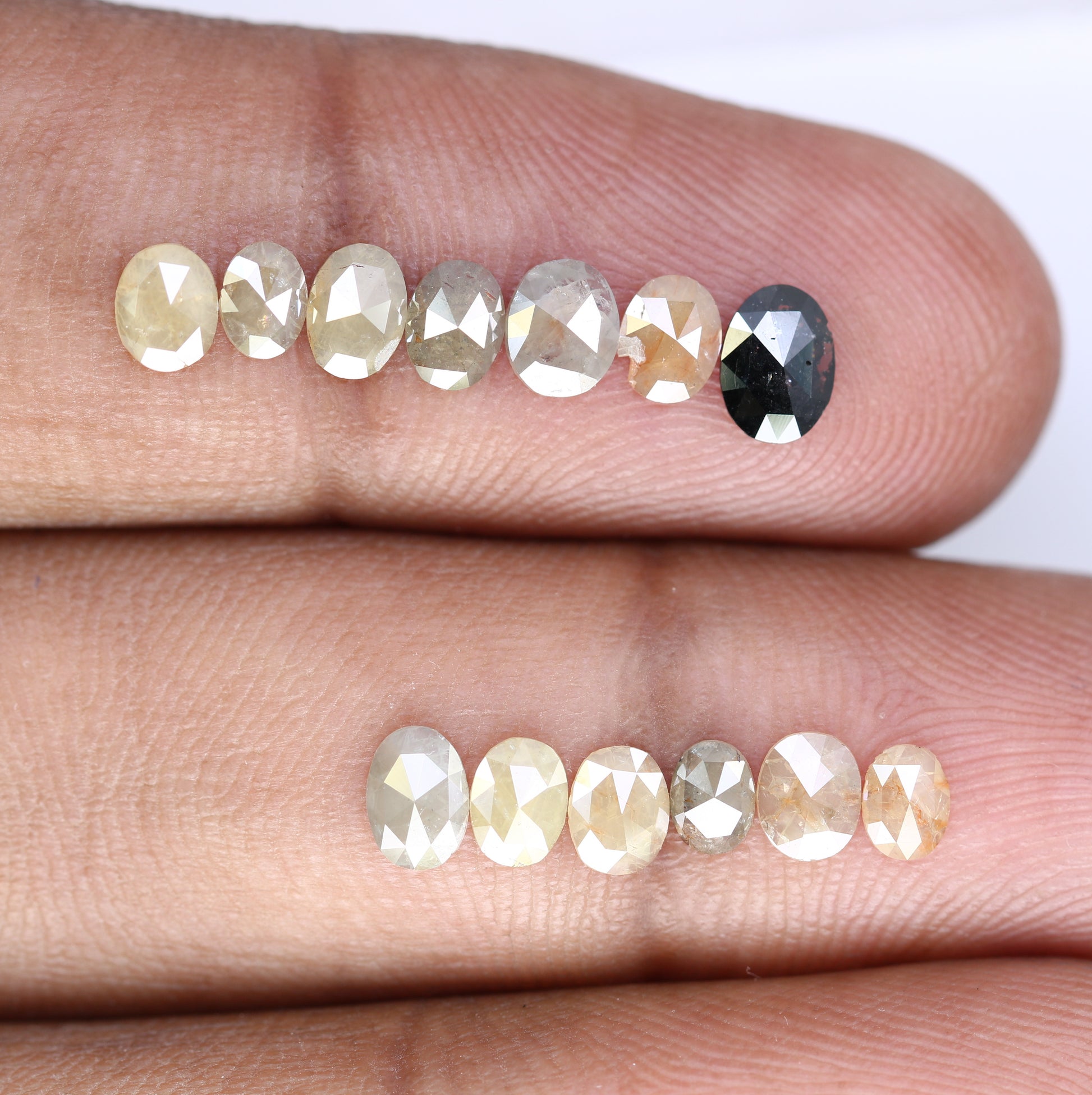 2.08 CT Loose Multi Color Oval Cut Natural 4.00 MM Diamond For Engagement Ring - JayKrishna Diamond