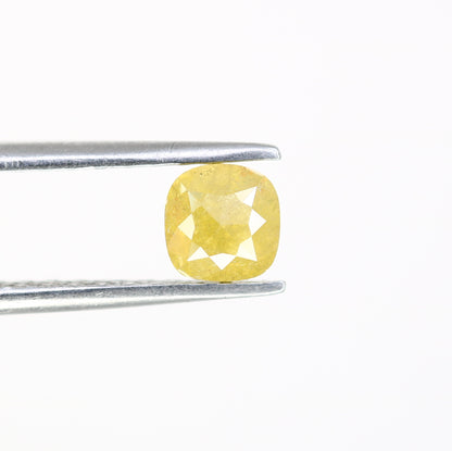 0.70 CT Cushion Shape Yellow Loose Diamond For Engagement Ring - JayKrishna Diamond
