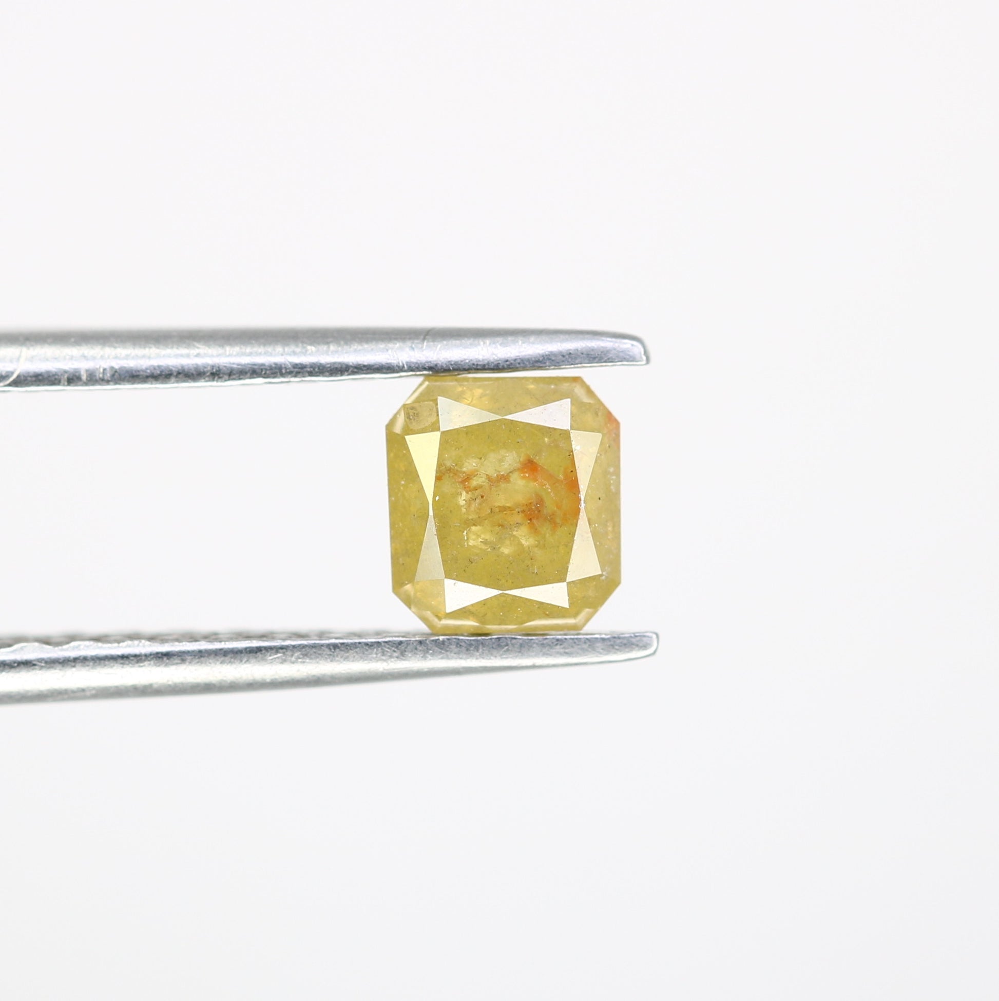 0.76 CT Loose Asscher Shape Yellow Diamond For Engagement Ring - JayKrishna Diamond