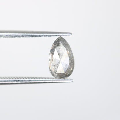 Pear Cut Diamond 0.97 Carat Natural Loose Salt And Pepper Diamond - JayKrishna Diamond
