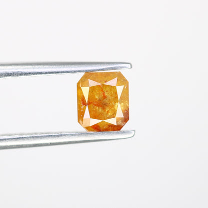 0.64 CT Emerald Shape Peach Diamond for a Stunning Engagement Ring: Distinctive Gemstone Jewelry Piece - JayKrishna Diamond