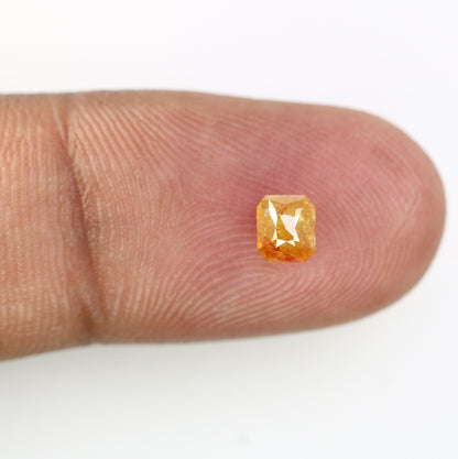 0.64 CT Emerald Shape Peach Diamond for a Stunning Engagement Ring: Distinctive Gemstone Jewelry Piece - JayKrishna Diamond