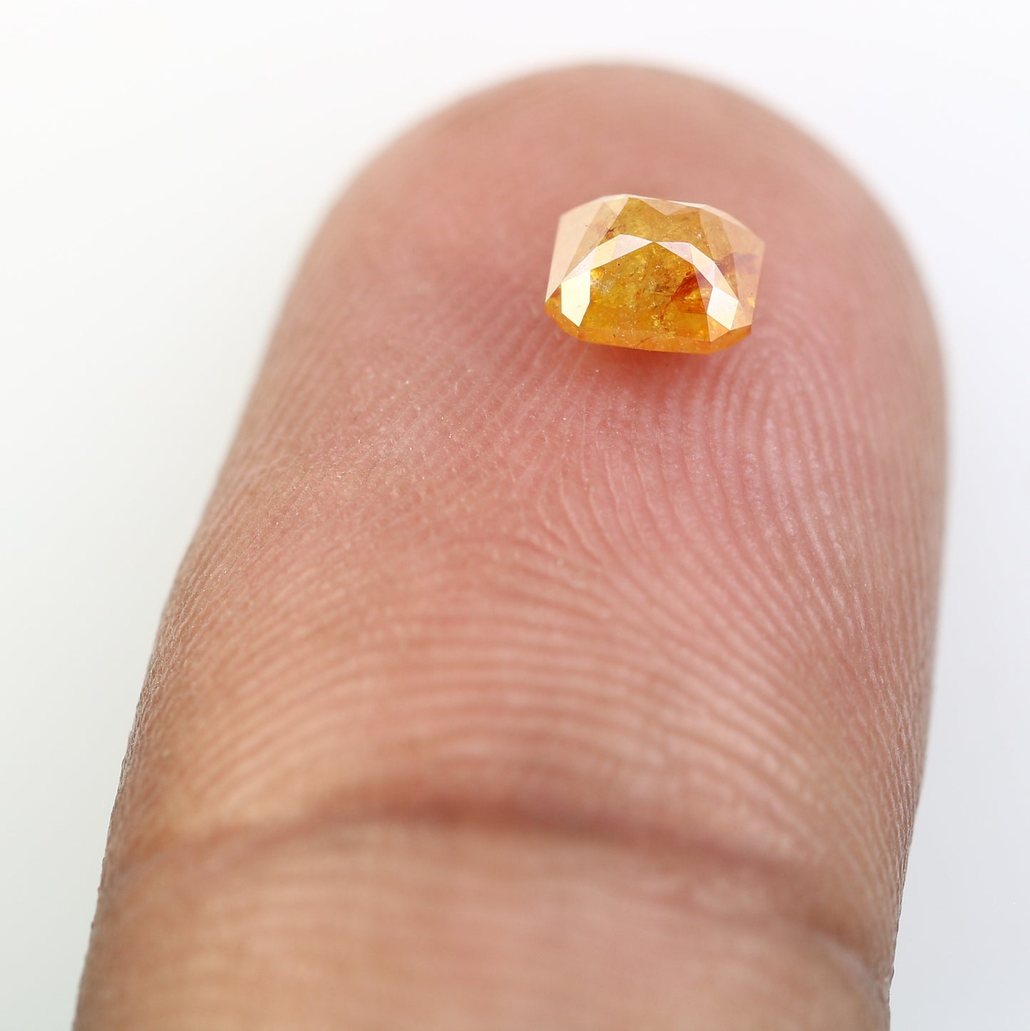 0.64 CT Emerald Shape Peach Diamond for a Stunning Engagement Ring: Distinctive Gemstone Jewelry Piece - JayKrishna Diamond