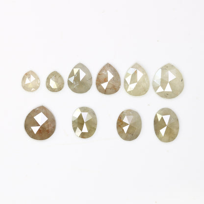 1.75 CT Natural Grey Pear Shaped 5.00 MM Loose Diamond For Promise Ring - JayKrishna Diamond