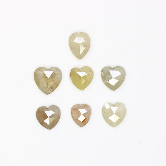 0.90 CT Lovely Heart Shape Natural Grey Beautiful Diamond For Designer Jewelry - JayKrishna Diamond