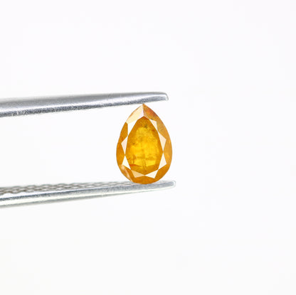 0.45 Natural Dark Yellow Loose Pear Cut Diamond For Galaxy Ring - JayKrishna Diamond