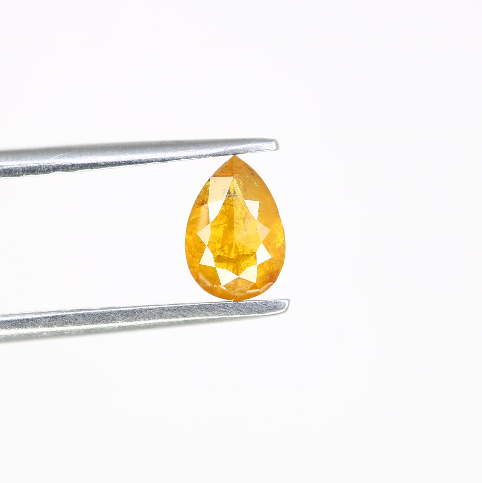 0.45 Natural Dark Yellow Loose Pear Cut Diamond For Galaxy Ring - JayKrishna Diamond