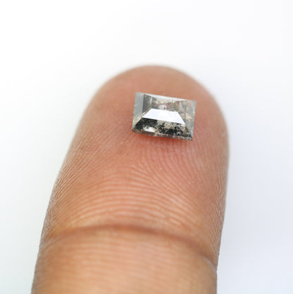1.12 Ct Salt And Pepper Loose Geometric Shaped Diamond For Engagement Ring - JayKrishna Diamond
