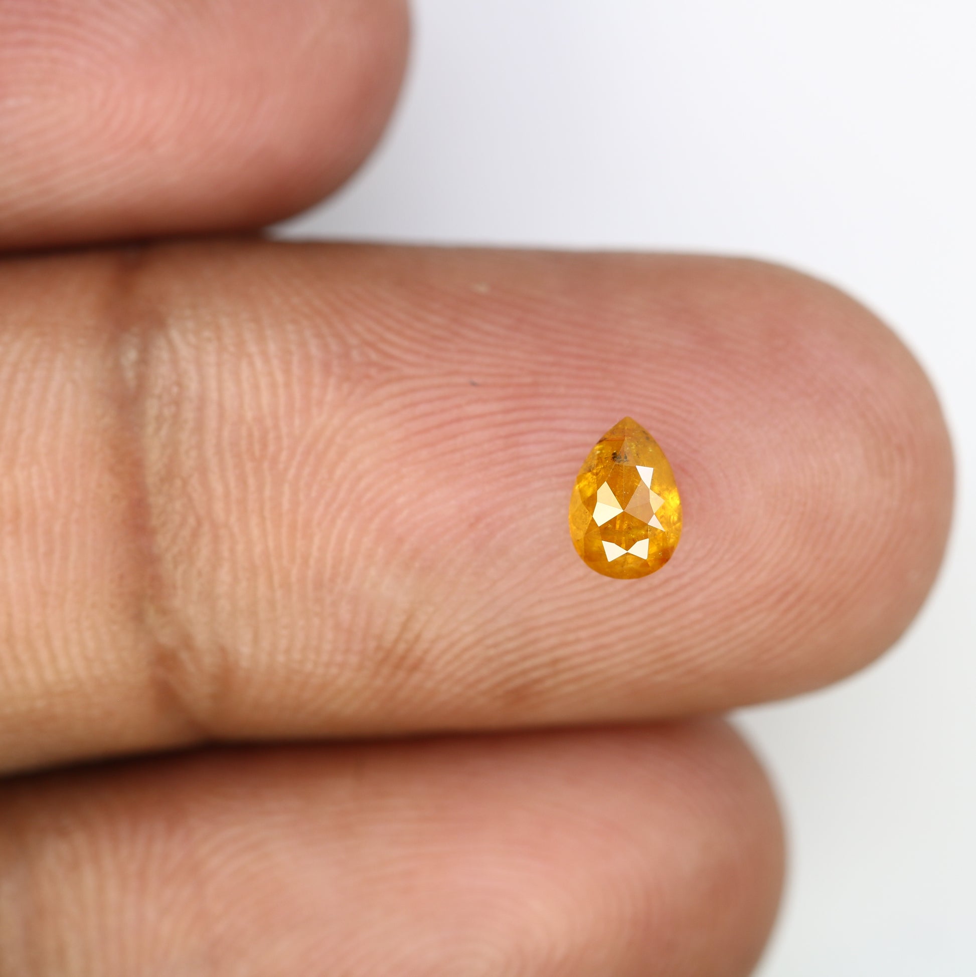 0.45 Natural Dark Yellow Loose Pear Cut Diamond For Galaxy Ring - JayKrishna Diamond