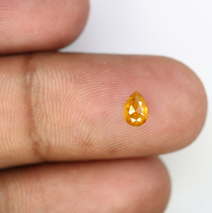 0.45 Natural Dark Yellow Loose Pear Cut Diamond For Galaxy Ring - JayKrishna Diamond