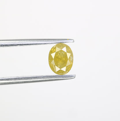 0.46 CT Oval Shape Loose Yellow Diamond For Engagement Ring - JayKrishna Diamond
