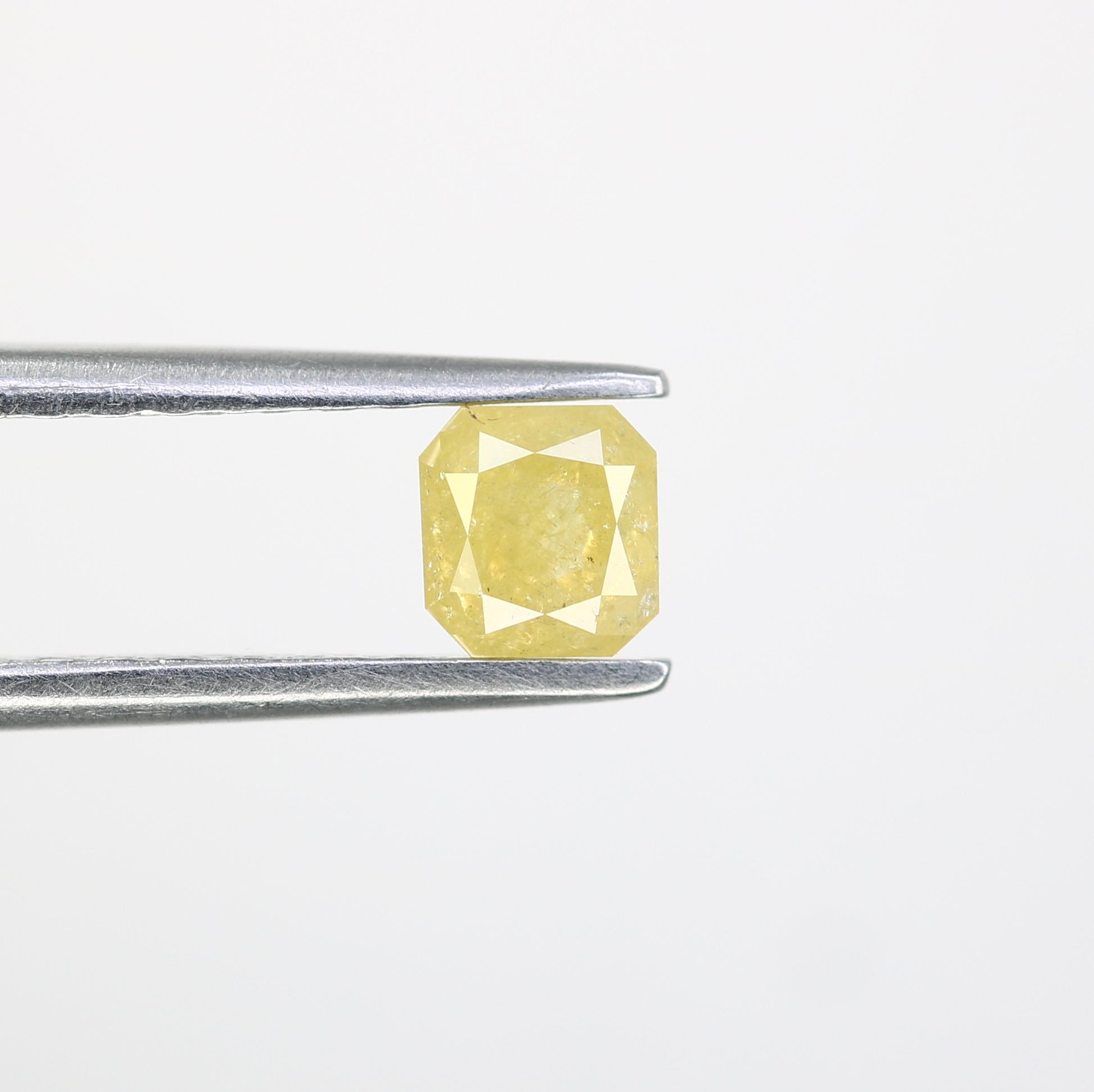 0.48 CT Loose Asscher Shape Yellow Diamond For Engagement Ring - JayKrishna Diamond