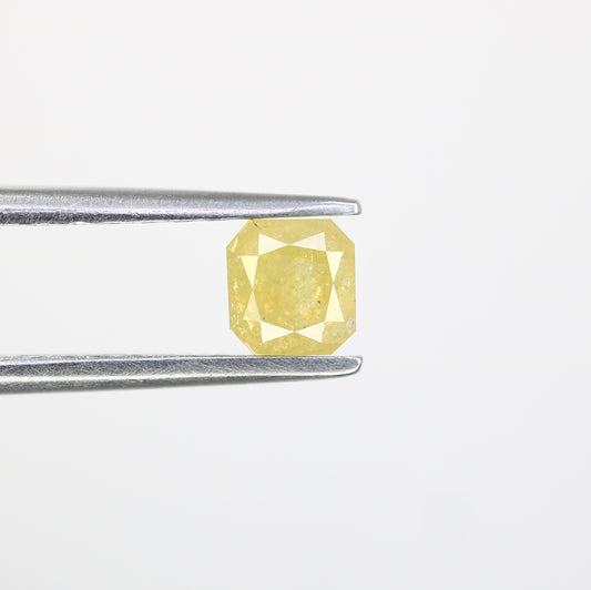 0.48 CT Loose Asscher Shape Yellow Diamond For Engagement Ring - JayKrishna Diamond