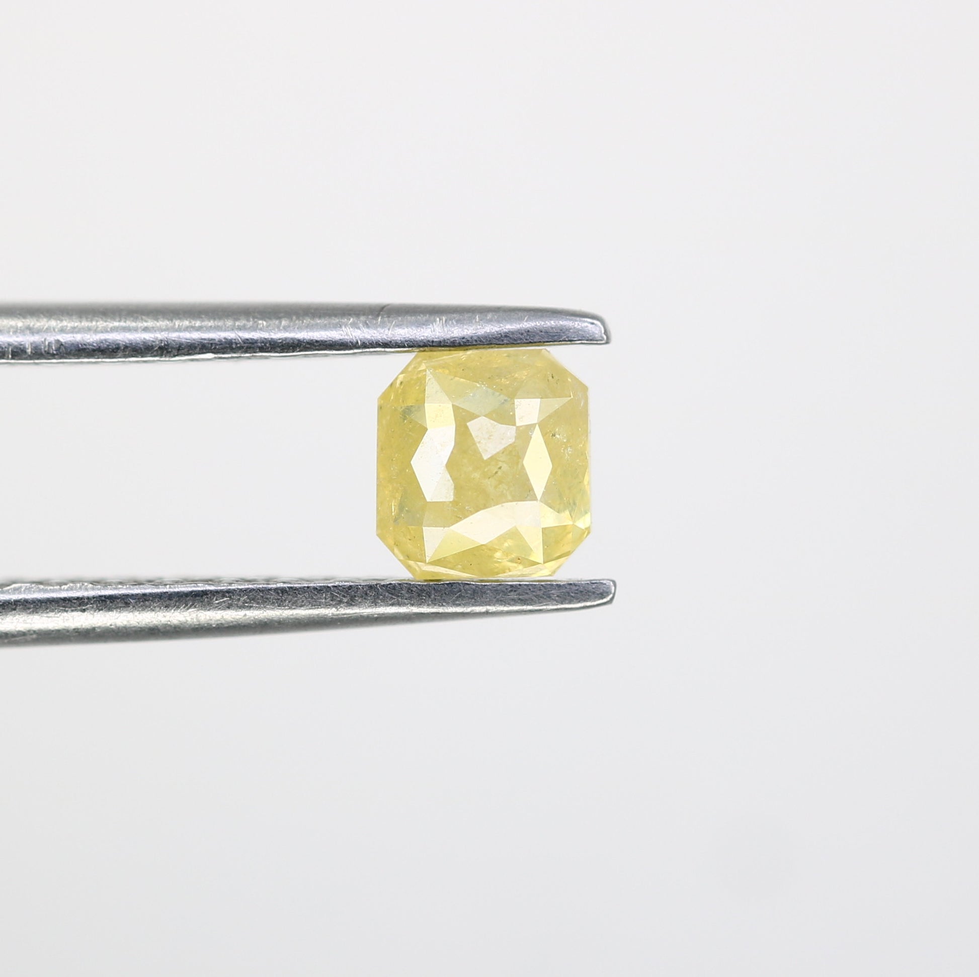 0.48 CT Loose Asscher Shape Yellow Diamond For Engagement Ring - JayKrishna Diamond