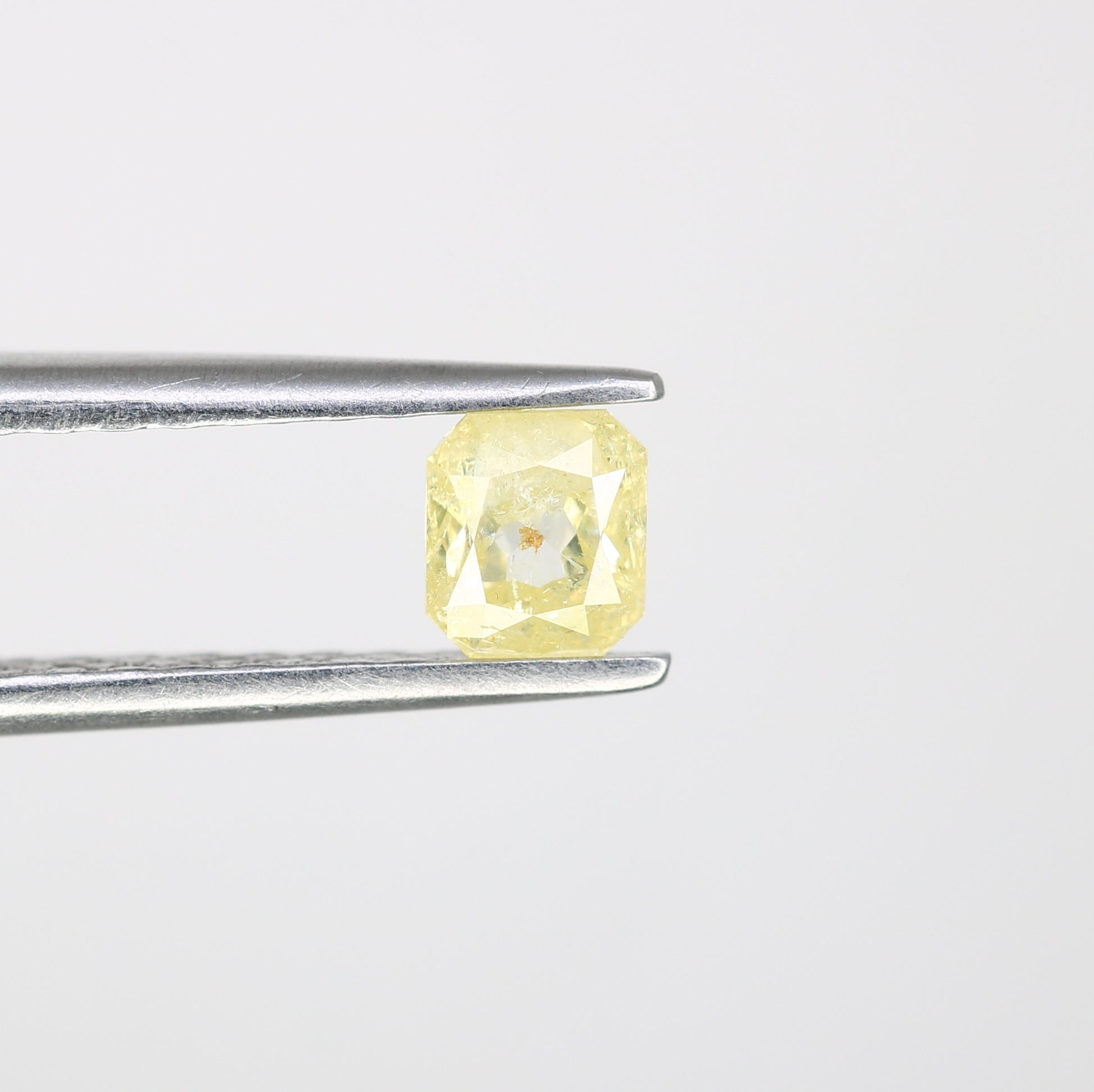 0.44 CT Light Yellow Loose Asscher Shape Diamond for Engagement Ring and Custom Bridal Jewelry Design - JayKrishna Diamond