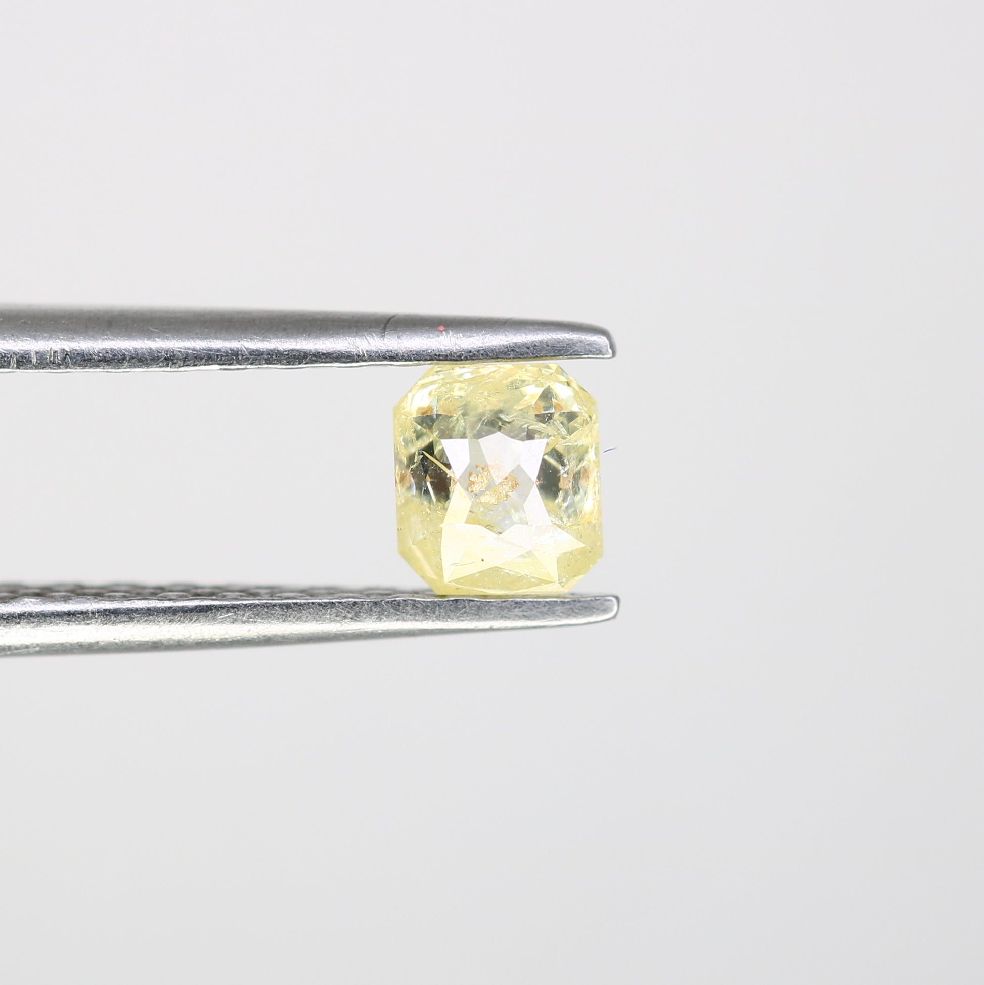 0.44 CT Light Yellow Loose Asscher Shape Diamond for Engagement Ring and Custom Bridal Jewelry Design - JayKrishna Diamond