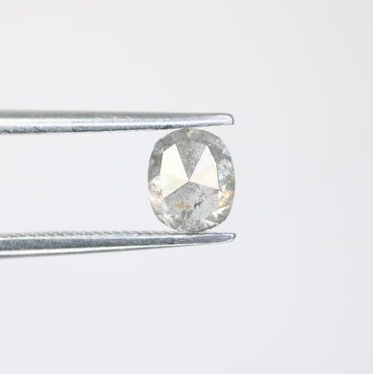 0.84 Carat Salt And Pepper Diamond Ring Natural Oval Cut Diamond - JayKrishna Diamond