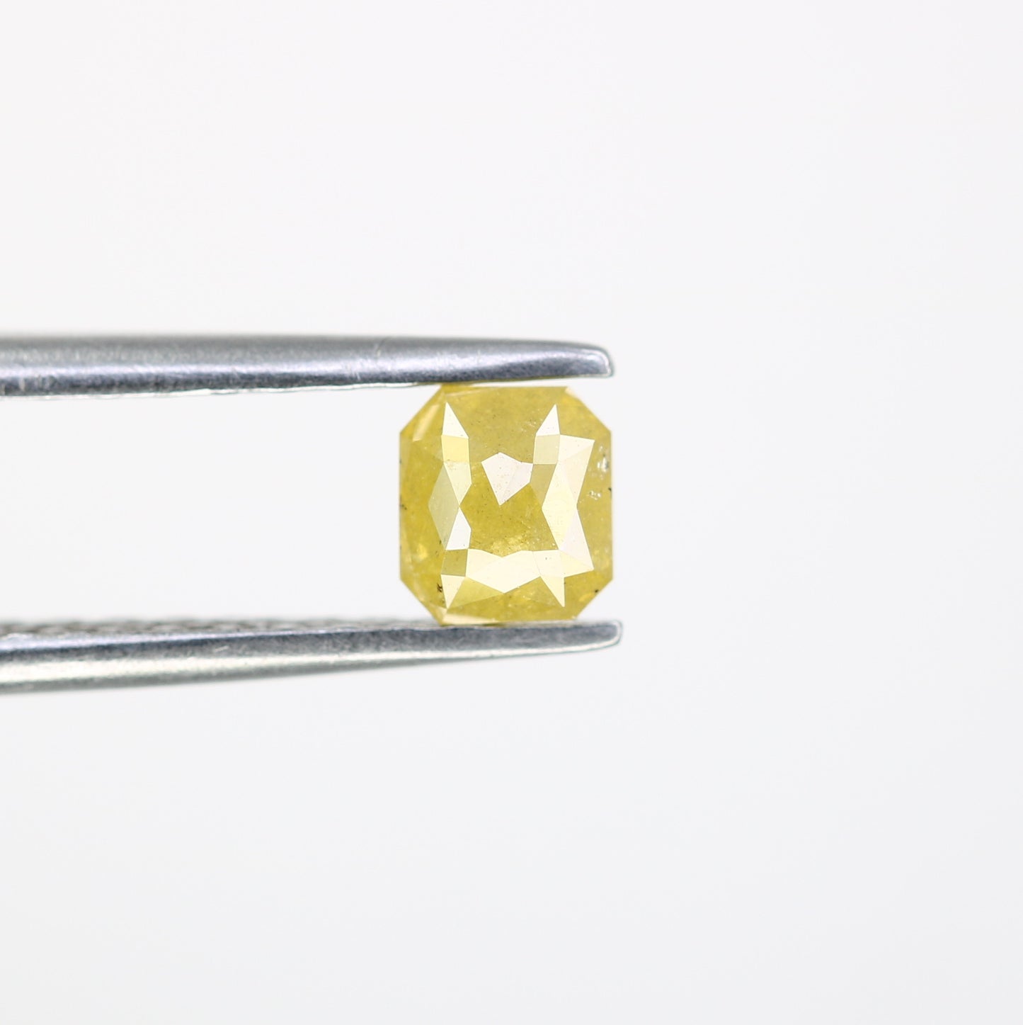 0.52 CT Asscher Shape Yellow Diamond For Engagement Ring - JayKrishna Diamond