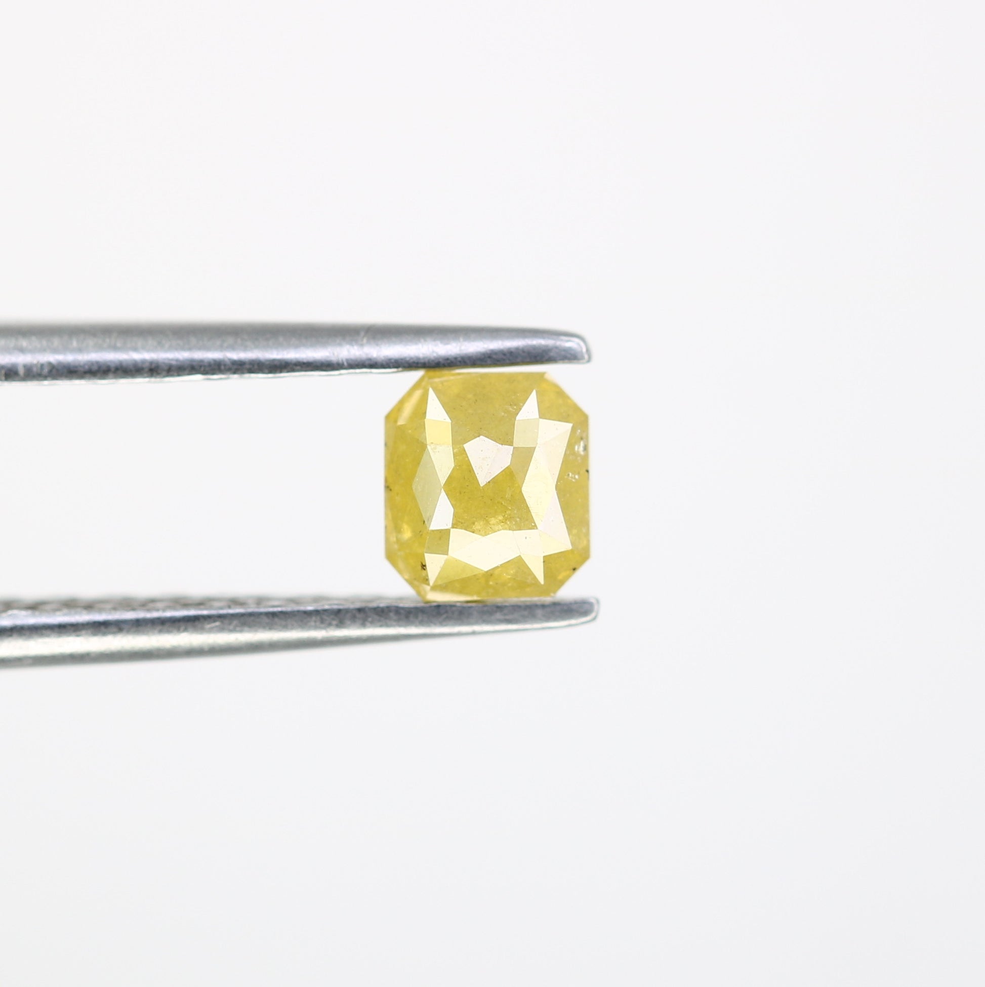 0.52 CT Asscher Shape Yellow Diamond For Engagement Ring - JayKrishna Diamond