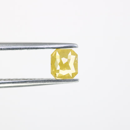 0.52 CT Asscher Shape Yellow Diamond For Engagement Ring - JayKrishna Diamond