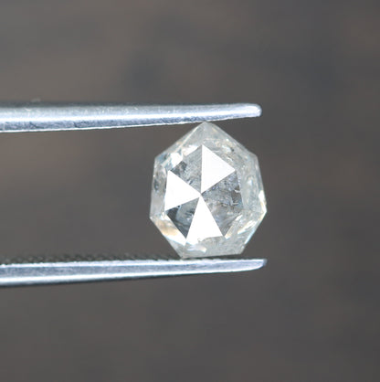 1.14 Carat Geometric Shape Natural Loose Salt And Pepper Diamond Ring - JayKrishna Diamond