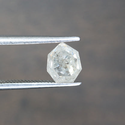 1.14 Carat Geometric Shape Natural Loose Salt And Pepper Diamond Ring - JayKrishna Diamond