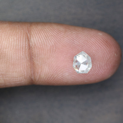 1.14 Carat Geometric Shape Natural Loose Salt And Pepper Diamond Ring - JayKrishna Diamond