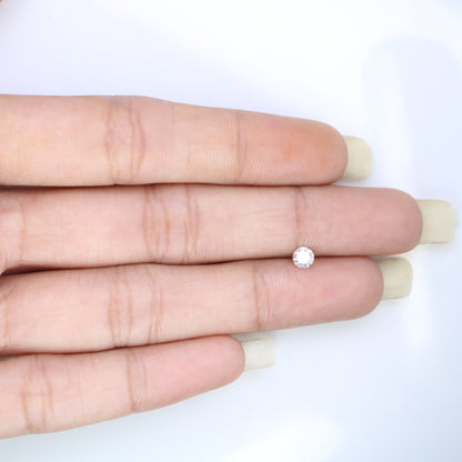 0.24 CT Natural Round Brilliant Cut Very Light Pink Diamond – Perfect for Engagement Rings | High-Quality Pink Diamond Jewelry - JayKrishna Diamond