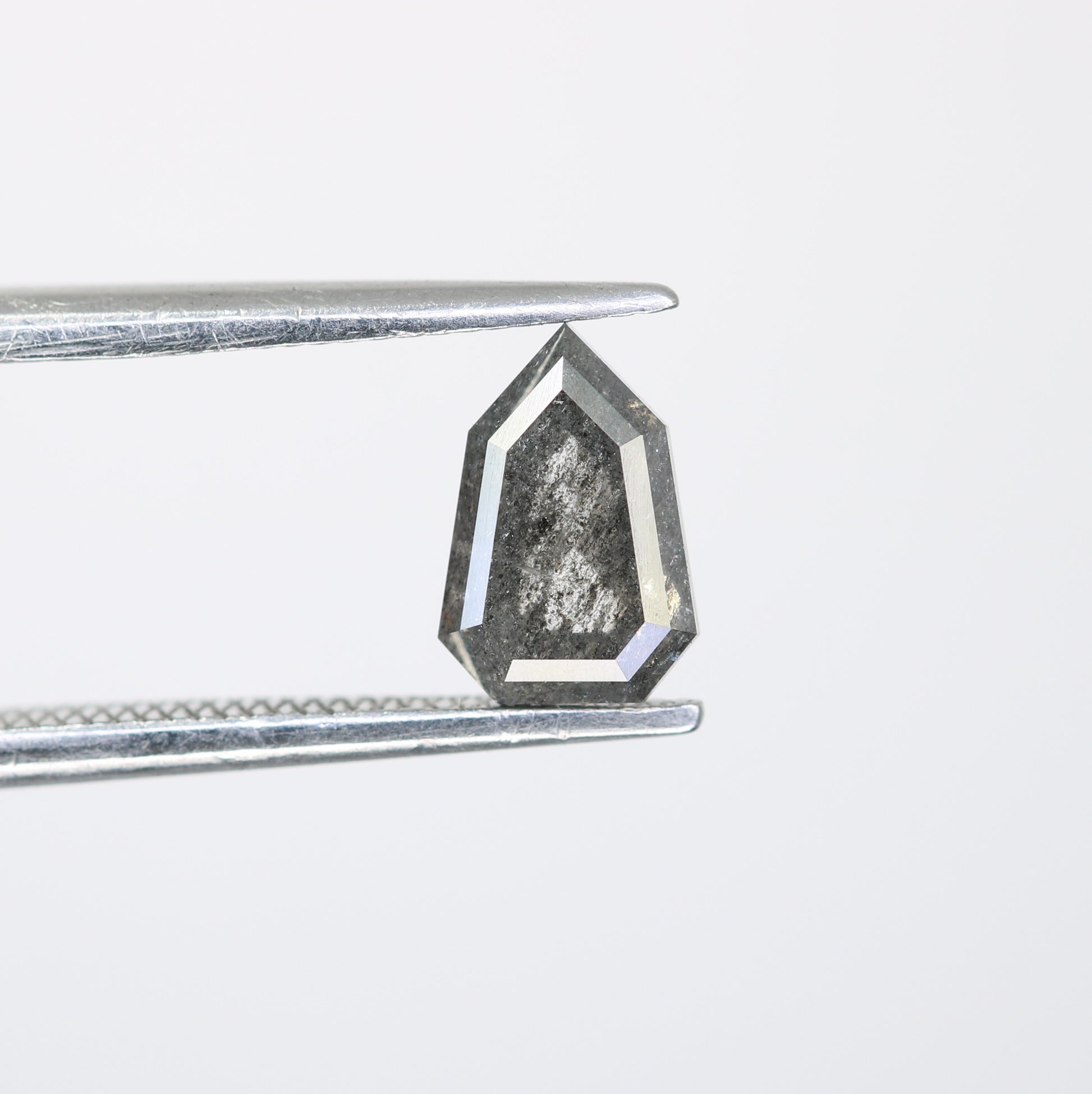0.90 Carat Shield Shape Loose Salt And Pepper Diamond - JayKrishna Diamond