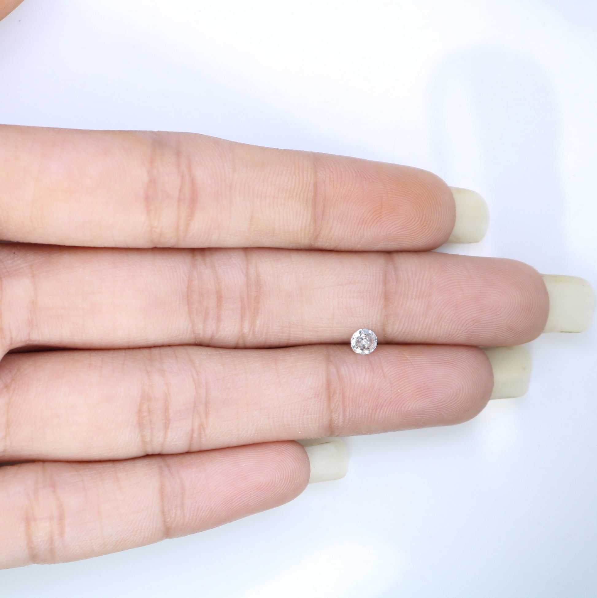 0.16 CT 2.80 MM Salt And Pepper Round Brilliant Cut Diamond For Engagement Ring - JayKrishna Diamond