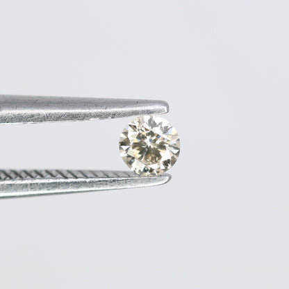 0.12 CT 3.10 x 1.90 MM Round Brilliant Cut Light Yellow Salt and Pepper Diamond for Engagement Rings, Custom Jewelry and Elegant Promise Rings - JayKrishna Diamond