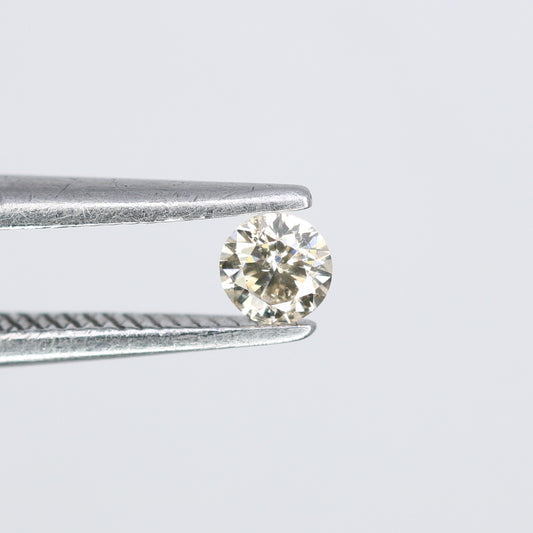 0.12 CT 3.10 x 1.90 MM Round Brilliant Cut Light Yellow Salt and Pepper Diamond for Engagement Rings, Custom Jewelry and Elegant Promise Rings - JayKrishna Diamond