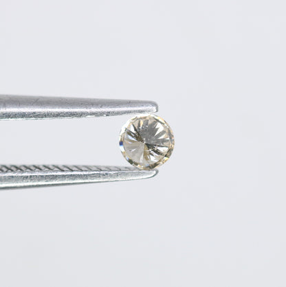 0.12 CT 3.10 x 1.90 MM Round Brilliant Cut Light Yellow Salt and Pepper Diamond for Engagement Rings, Custom Jewelry and Elegant Promise Rings - JayKrishna Diamond