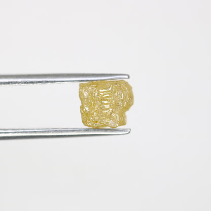 1.93 Carat Yellow Congo Cube Natural Loose Raw Rough Diamond For Wedding Ring - JayKrishna Diamond