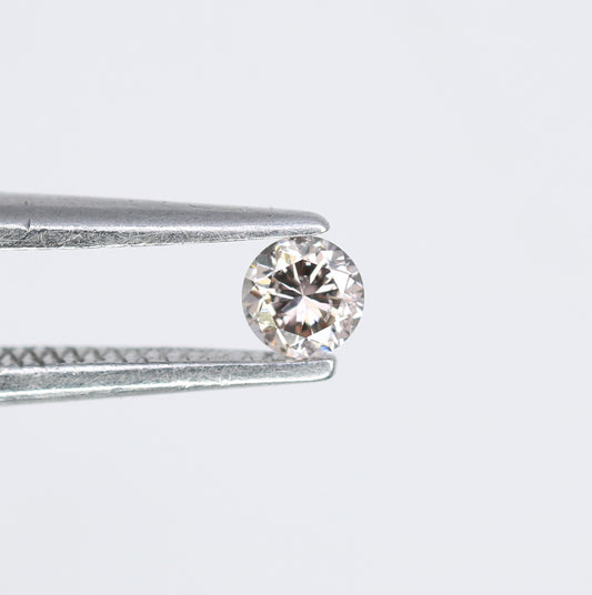 0.12 CT Round Brilliant Cut 3.00 x 2.00 MM Light Brown Salt and Pepper Diamond for Engagement Rings, Custom Jewelry and Stylish Bracelets - JayKrishna Diamond
