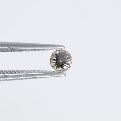0.12 CT Round Brilliant Cut 3.00 x 2.00 MM Light Brown Salt and Pepper Diamond for Engagement Rings, Custom Jewelry and Stylish Bracelets - JayKrishna Diamond