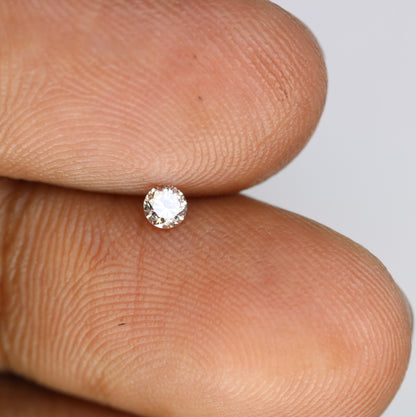 0.12 CT Round Brilliant Cut 3.00 x 2.00 MM Light Brown Salt and Pepper Diamond for Engagement Rings, Custom Jewelry and Stylish Bracelets - JayKrishna Diamond