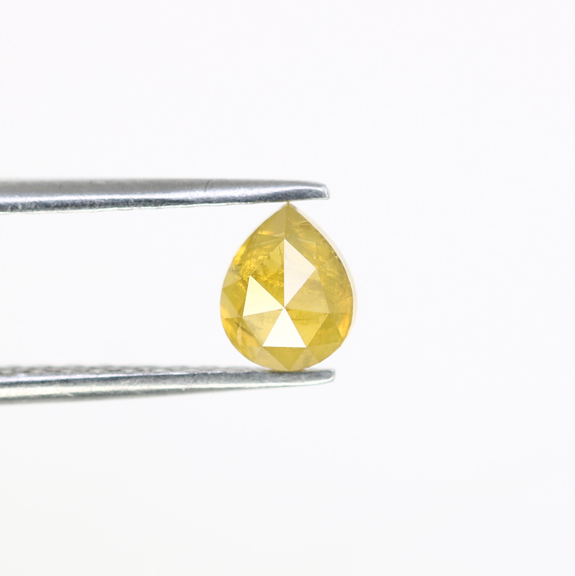 0.76 CT 5.90 MM Pear Shape Yellow Diamond For Engagement Ring - JayKrishna Diamond