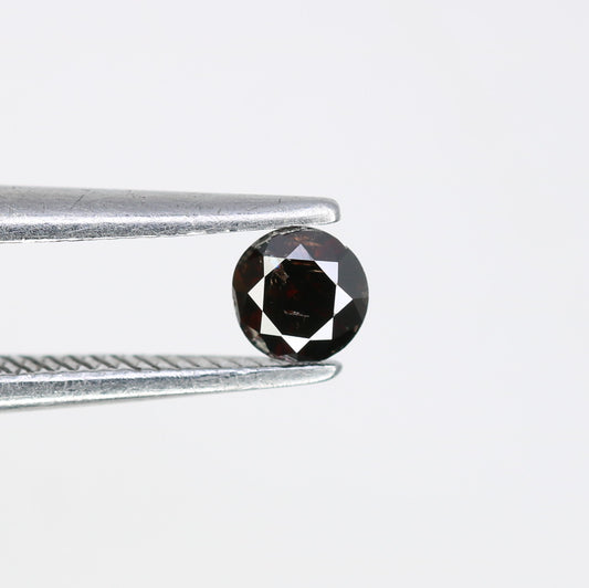 0.19 CT Round Brilliant Cut Dark Brown Diamond - Ideal for Engagement Rings, Necklaces, Promise Rings, Earrings, and Anniversary Gifts - JayKrishna Diamond