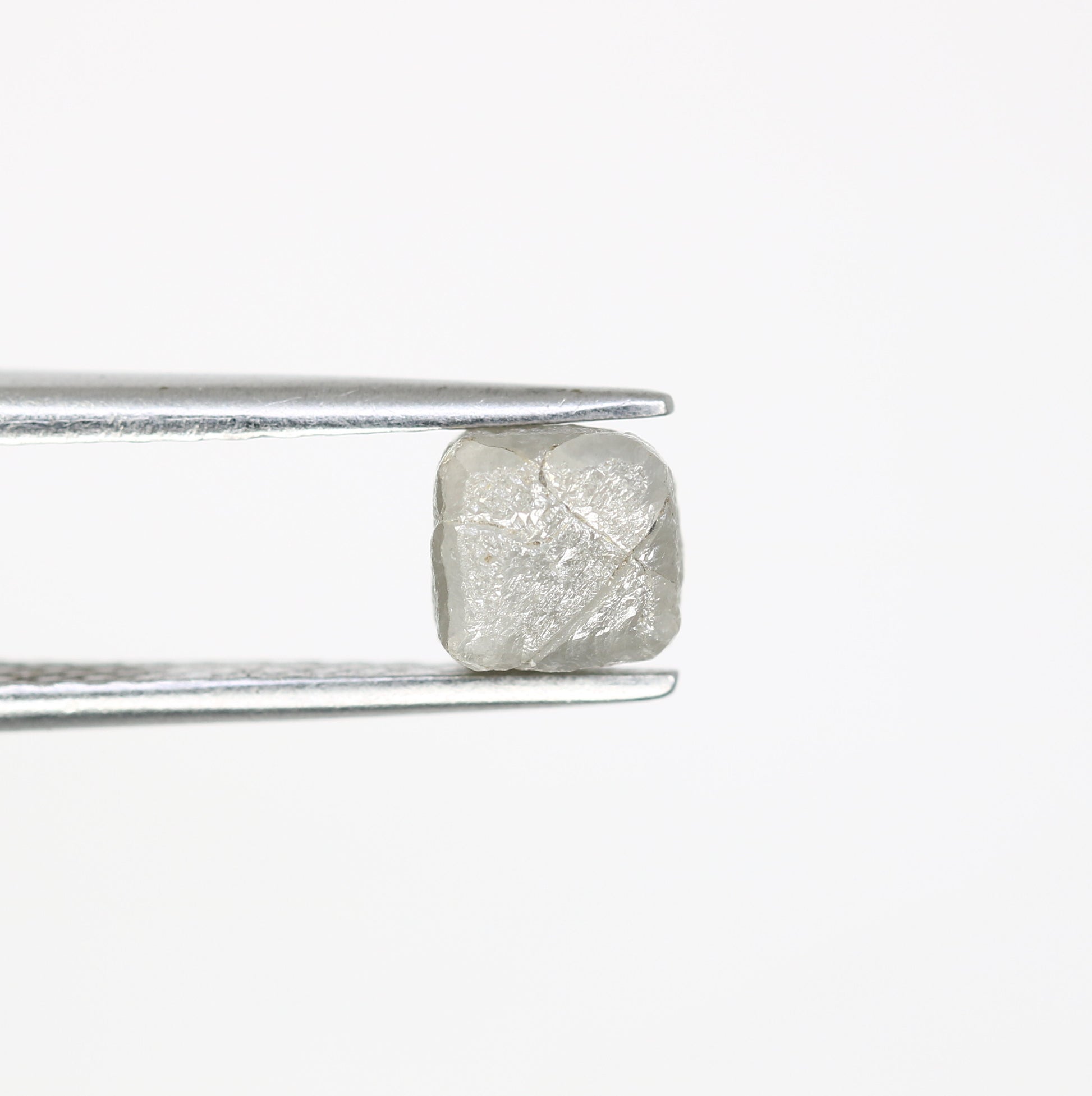 2.03 Carat Grey Color Natural Loose Congo Cube Raw Rough Diamond - JayKrishna Diamond
