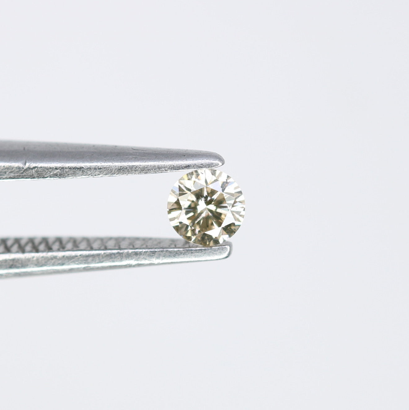 0.09 CT Light Yellow Round Salt and Pepper Diamond 2.90 MM for Unique Engagement Rings, Custom Jewelry and Elegant Earrings - JayKrishna Diamond