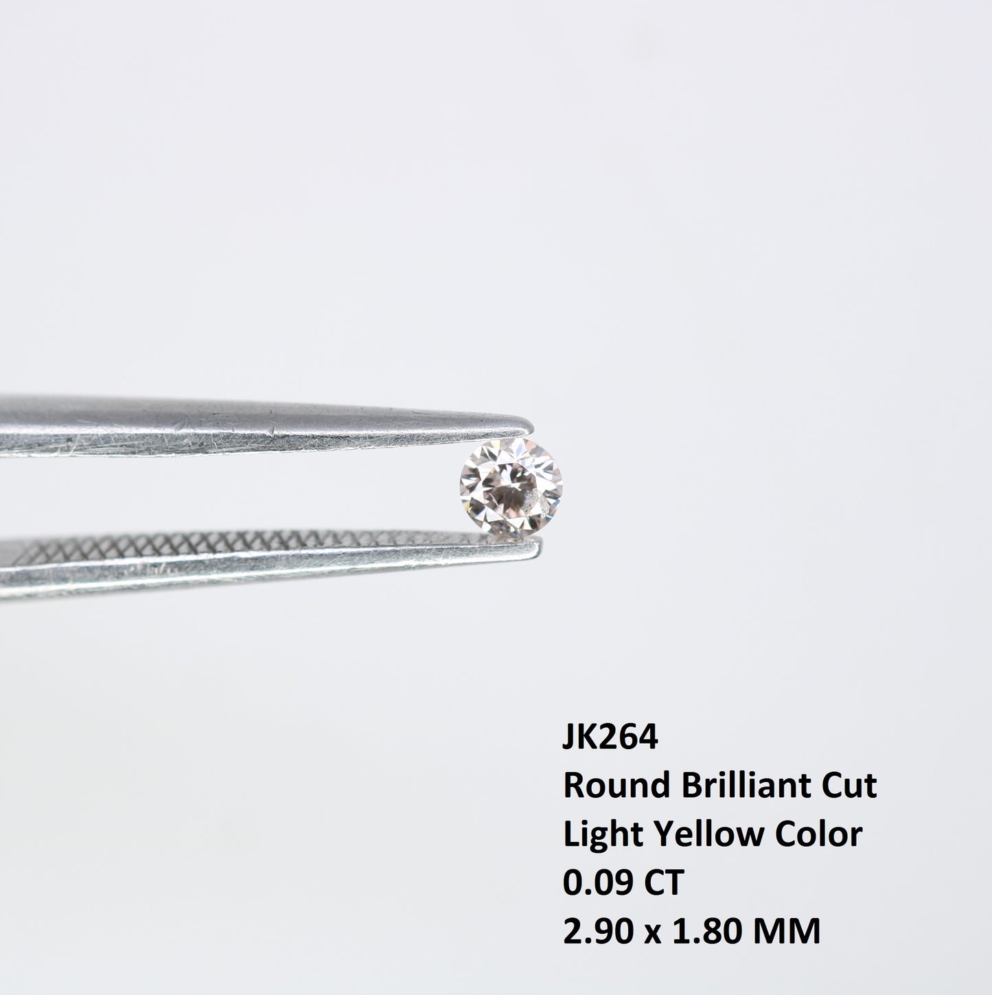 0.09 CT Light Yellow Round Brilliant Cut Loose Diamond for Engagement Rings, Custom Jewelry, Fine Jewelry and Luxury Accessories - JayKrishna Diamond