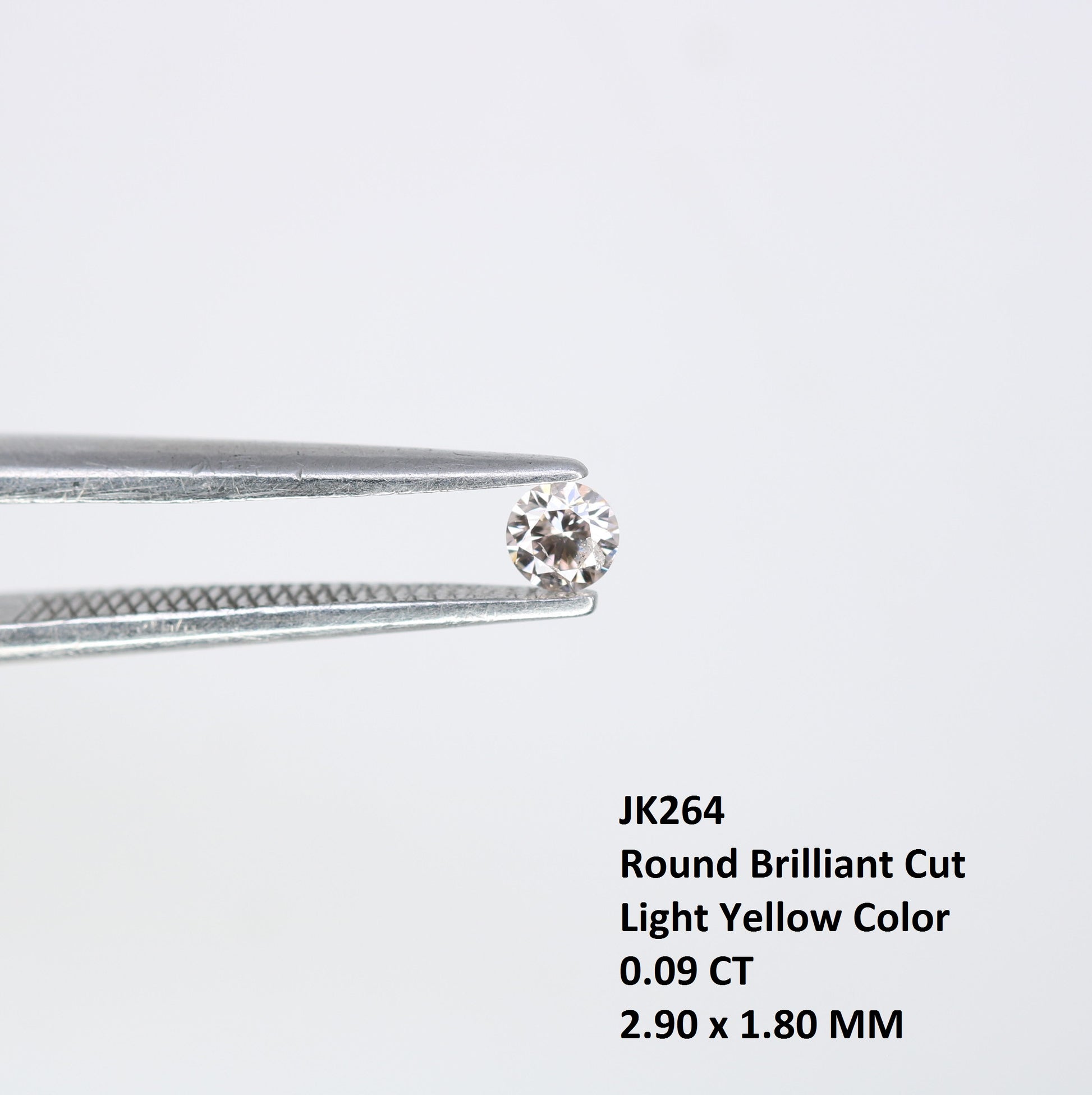 0.09 CT Light Yellow Round Brilliant Cut Loose Diamond for Engagement Rings, Custom Jewelry, Fine Jewelry and Luxury Accessories - JayKrishna Diamond