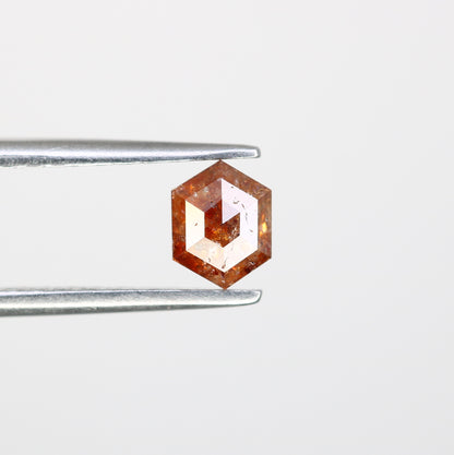 0.54 CT Elongated Hexagon Shape Natural Red Loose Diamond For Wedding Ring - JayKrishna Diamond