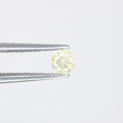 0.15 CT 3.40 x 2.10 MM Round Light Yellow Brilliant Cut Diamond – Ideal for Engagement Rings and Custom Jewelry - JayKrishna Diamond