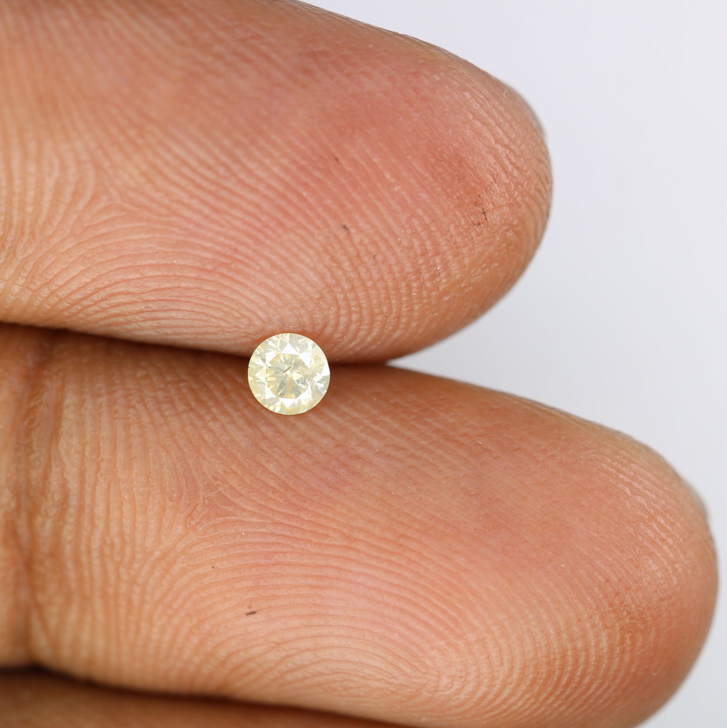 0.15 CT 3.40 x 2.10 MM Round Light Yellow Brilliant Cut Diamond – Ideal for Engagement Rings and Custom Jewelry - JayKrishna Diamond