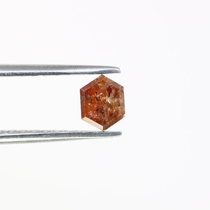 0.54 CT Elongated Hexagon Shape Natural Red Loose Diamond For Wedding Ring - JayKrishna Diamond