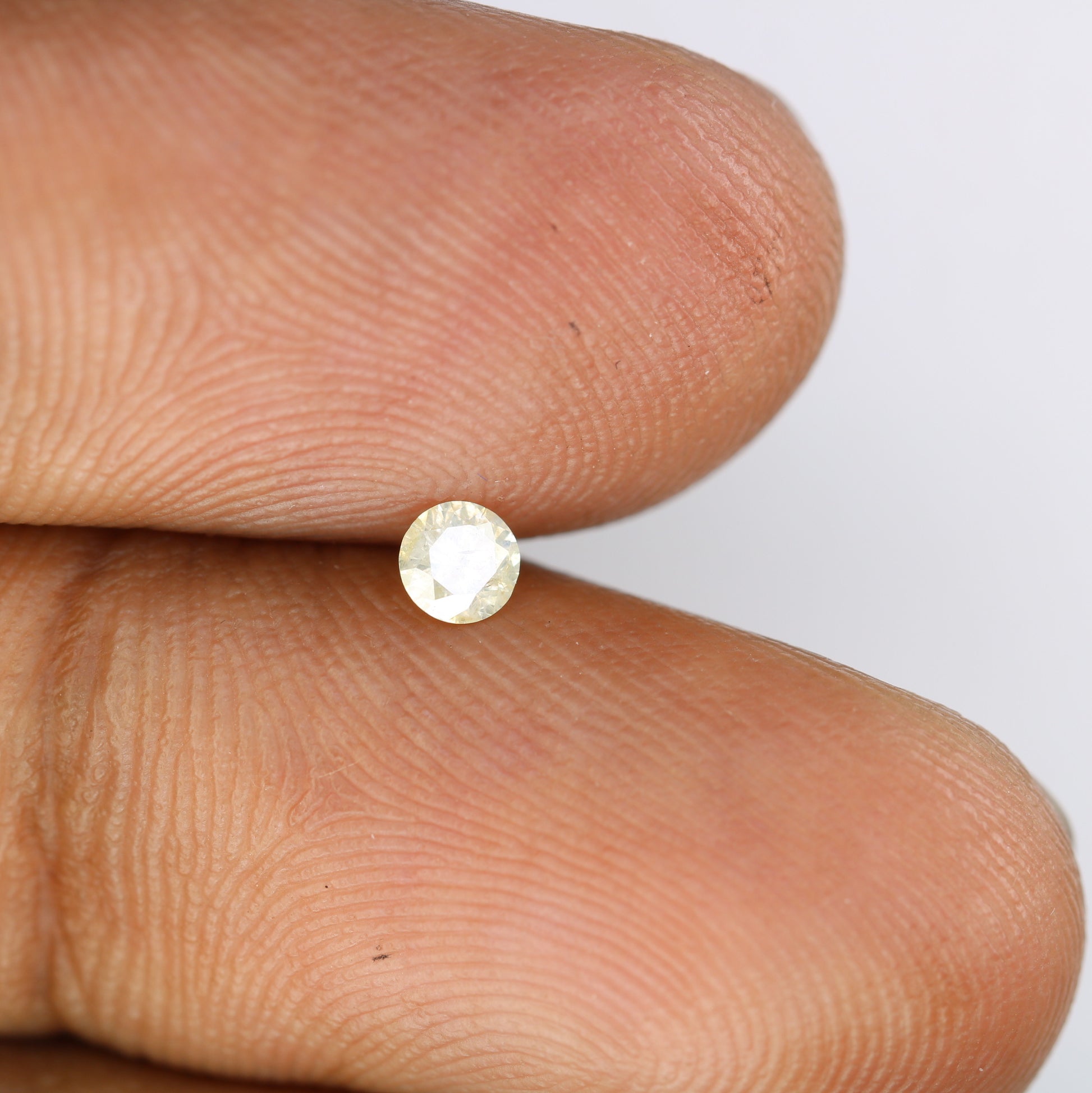 0.15 CT 3.40 x 2.10 MM Round Light Yellow Brilliant Cut Diamond – Ideal for Engagement Rings and Custom Jewelry - JayKrishna Diamond