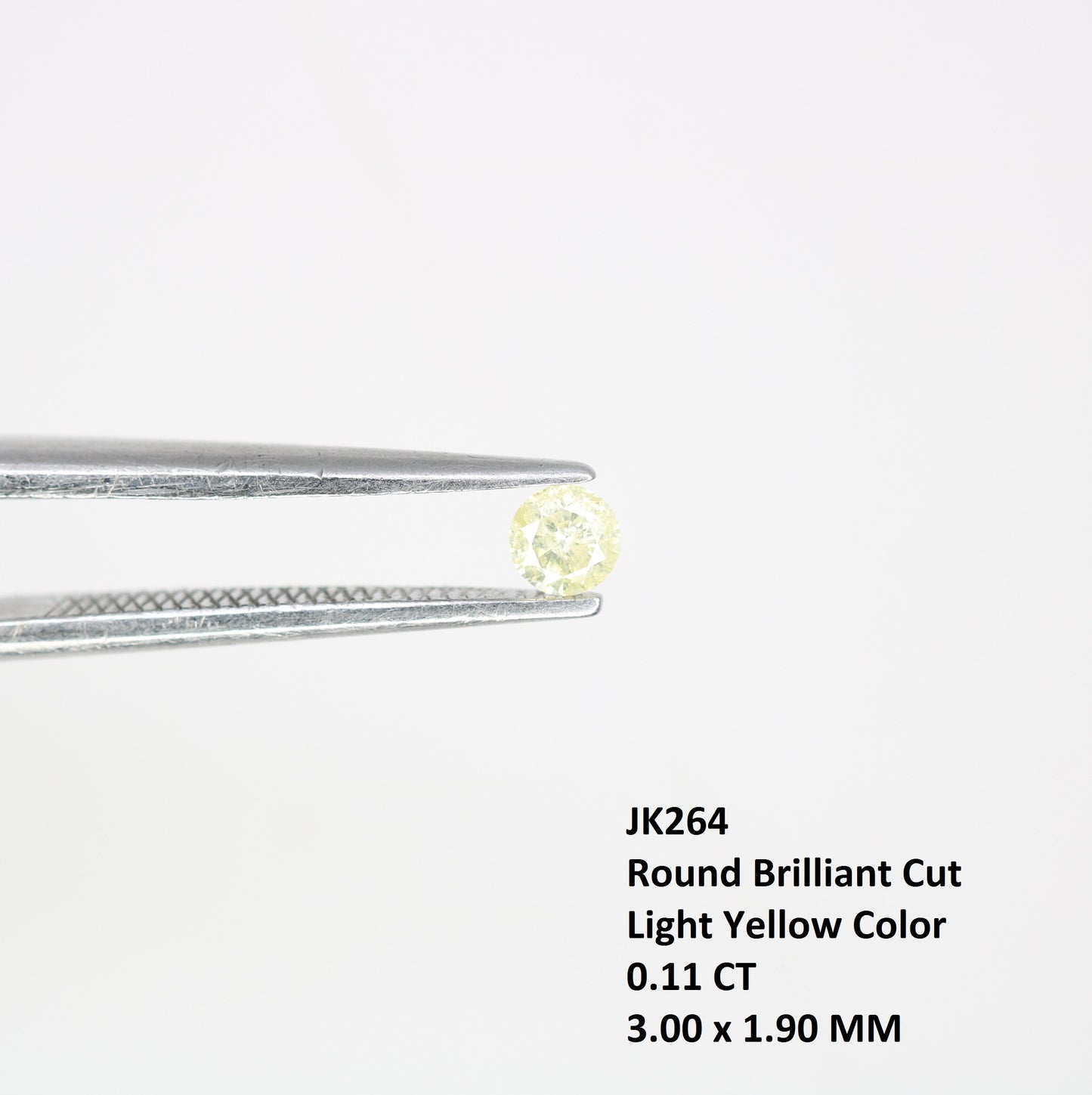 0.11 CT 3.00 MM Brilliant Cut Round Light Yellow Salt and Pepper Diamond for Engagement Rings, Custom Jewelry and Elegant Promise Rings - JayKrishna Diamond